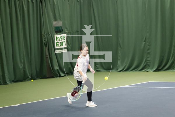 Picture by Sophie Rabey.  22-02-26.  BNP Paribas Mini Tennis Team Challenge at Guernsey Tennis Club.
Olivia Douglass.