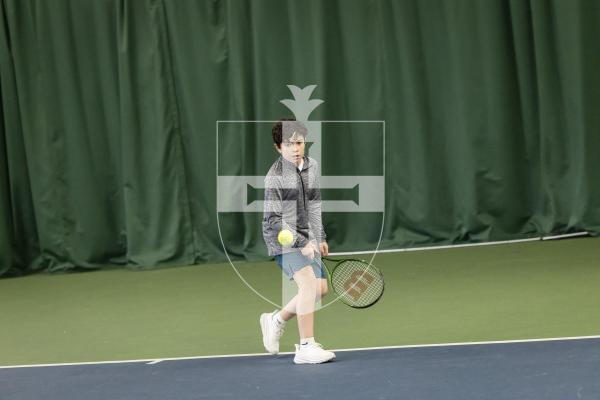 Picture by Sophie Rabey.  22-02-26.  BNP Paribas Mini Tennis Team Challenge at Guernsey Tennis Club.
James Creasey.
