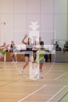 Picture by Sophie Rabey.  03-03-26.  Netball action at Les Varendes.  SNC Pula Blaze vs Lightning Storm.