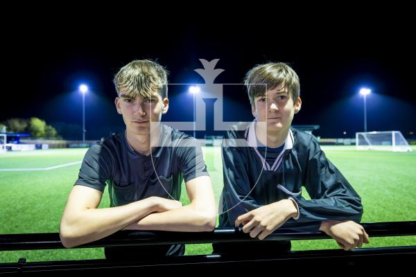 Picture by Peter Frankland. 17-03-26 L-R - Alexander Le Cheminant, 16 and Aiden Le Cheminant, 14. The brothers have recently officiated at age group  Muratti games.