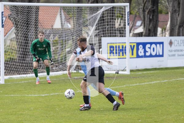Picture By Peter Frankland. 02-05-26 Football at Northfield. Upton final North v Jersey wanderers.
Game was moved from the Corbet Field to Northfield due to a waterlogged pitch.