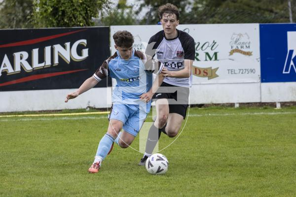 Picture By Peter Frankland. 02-05-26 Football at Northfield. Upton final North v Jersey wanderers.
Game was moved from the Corbet Field to Northfield due to a waterlogged pitch.