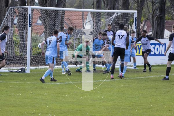 Picture By Peter Frankland. 02-05-26 Football at Northfield. Upton final North v Jersey wanderers.
Game was moved from the Corbet Field to Northfield due to a waterlogged pitch.