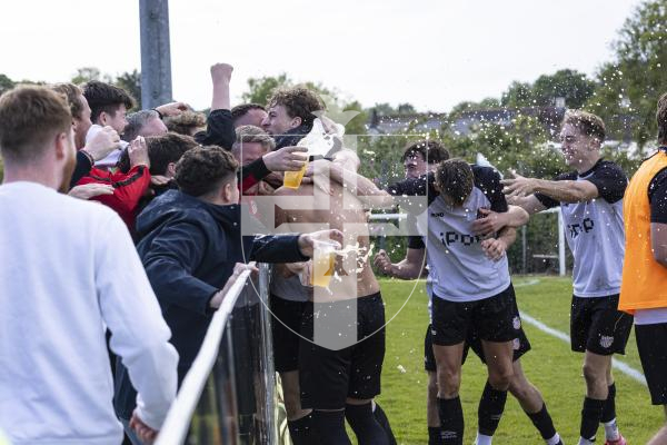 Picture By Peter Frankland. 02-05-26 Football at Northfield. Upton final North v Jersey wanderers.
Game was moved from the Corbet Field to Northfield due to a waterlogged pitch.