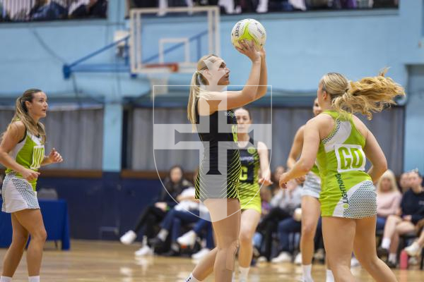 Picture By Peter Frankland. 02-05-26 Netball at Beau Sejour - Rezzers Green v Lightning Strike.