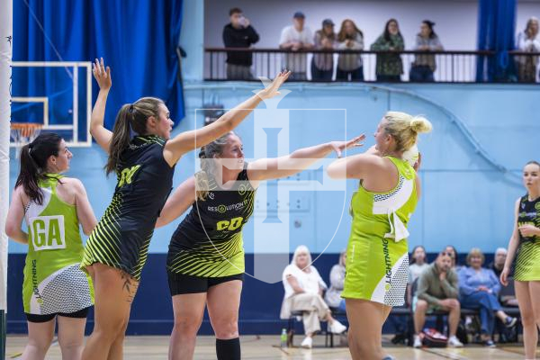 Picture By Peter Frankland. 02-05-26 Netball at Beau Sejour - Rezzers Green v Lightning Strike.