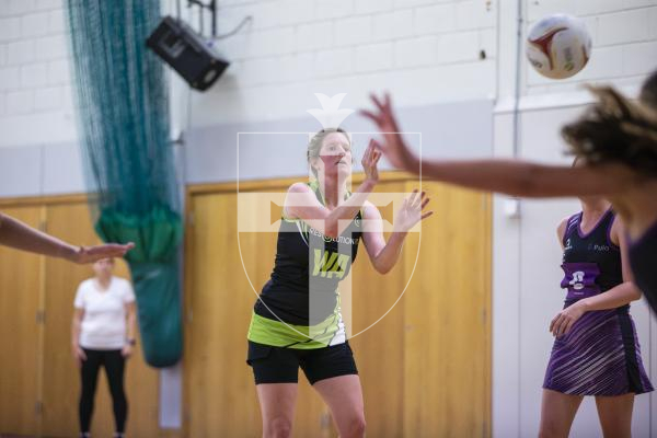 Picture by Peter Frankland. 18-09-24 Netball at Les Varendes. Rezzers Black v SNC Pula. HHYY