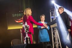 Picture by Sophie Rabey.  09-01-25.  Guernsey Sports Commission Sporting Achievment Awards 2024 at Beau Sejour.  Hosted by Nicky Will and awards presented by Deputy Bailiff Jessica Roland.