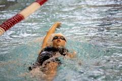 Picture by Sophie Rabey.  05-10-24.  GASA 100m Championships 2024 at St Sampsons High School.
Female 9 & Over 100SC Meter Backstroke.
Emily Hyland.