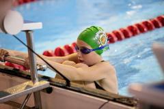 Picture by Sophie Rabey.  05-10-24.  GASA 100m Championships 2024 at St Sampsons High School.
Female 9 & Over 100SC Meter Backstroke.
Ruby King.