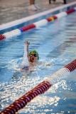 Picture by Sophie Rabey.  05-10-24.  GASA 100m Championships 2024 at St Sampsons High School.
Open/Male 9 & Over 100 SC Meter Backstroke.
Aaron Beak.