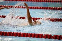 Picture by Sophie Rabey.  05-10-24.  GASA 100m Championships 2024 at St Sampsons High School.
Open/Male 9 & Over 100 SC Meter Backstroke.
Belal Osama Ahmed.