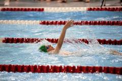 Picture by Sophie Rabey.  05-10-24.  GASA 100m Championships 2024 at St Sampsons High School.
Open/Male 9 & Over 100 SC Meter Backstroke.
Samuel Dunning.