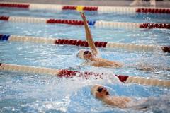Picture by Sophie Rabey.  05-10-24.  GASA 100m Championships 2024 at St Sampsons High School.
Open/Male 9 & Over 100 SC Meter Backstroke.
Cooper Robinson.