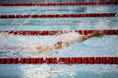 Picture by Sophie Rabey.  05-10-24.  GASA 100m Championships 2024 at St Sampsons High School.
Open/Male 9 & Over 100 SC Meter Backstroke.
Joshua Dunning.