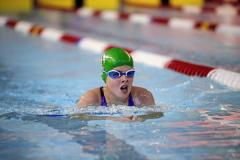 Picture by Sophie Rabey.  05-10-24.  GASA 100m Championships 2024 at St Sampsons High School.
Female 9 & Over 100 SC Meter IM.
Maisy Rich.