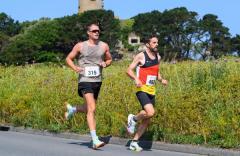 Photo by Andrew Le Poidevin, 15-06-2025. Guernsey Athletics Chertsey House Dental Road Series. Fathers Day 10k. Imperial Hotel to Grande Rocque.