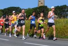Photo by Andrew Le Poidevin, 15-06-2025. Guernsey Athletics Chertsey House Dental Road Series. Fathers Day 10k. Imperial Hotel to Grande Rocque.