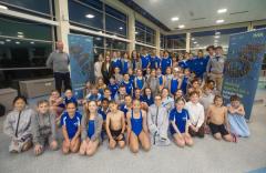 Picture By Peter Frankland.11-01-22 The Beau Sejour Barracudas Swimming Club announce that their sponsorship arrangement with Oak Group will continue for a further three years with effect from January 2023. The support of Oak will allow the junior and senior squads to continue to compete at all levels including Island, Channel Island, Regional, National and International level. Oak also supports the Beau Sejour Swim School.  Mr Mark Chasey, Chairman of OAK who presented the awards.