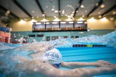 Picture by Peter Frankland. 22-02-24 Barracudas swimmer Zach Maiden training at St. Sampson's. High School. Underwater images.