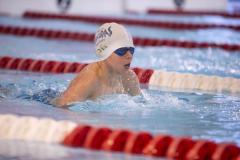 Picture by Peter Frankland. 27-09-24 Swimming at St Sampson's High School. The Wayfarers Travel Island Championships 2024. Caelan Osborough, 11.