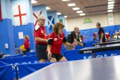 Picture by Peter Frankland. 13-09-24 Table Tennis - Veterans Home Nations 2024 Championships. Wales.