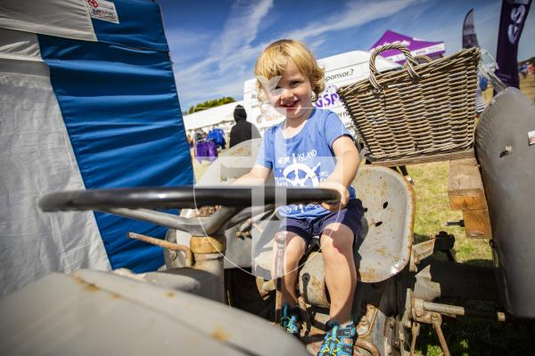 Picture by Sophie Rabey.  16-08-23.   West Show 2023.  Day 1 of judging.
Teddy O'Neill (aged 2) loves tractors.